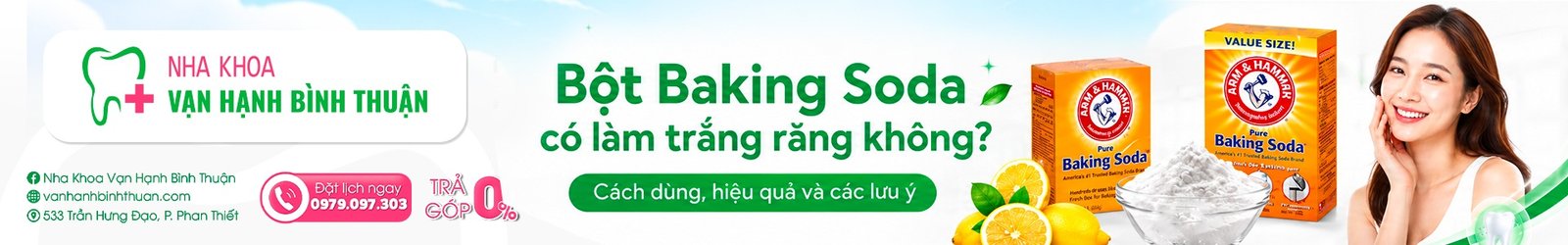 Bột Baking Soda có làm trắng răng không? Cách dùng, hiệu quả và các lưu ý